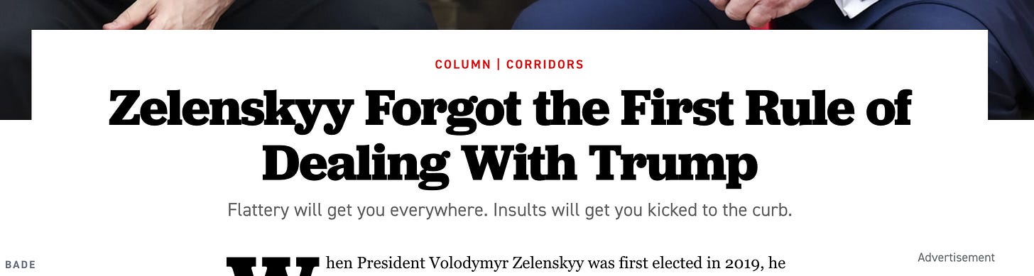 "Zelenskyy Forgot the First Rule of Dealing with Trump"
