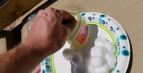cotton balls, Vaseline, jelly, fire starter, survival, SHTF, prepper, fire cotton balls, Vaseline, jelly, fire starter, survival, SHTF, prepper, fire
