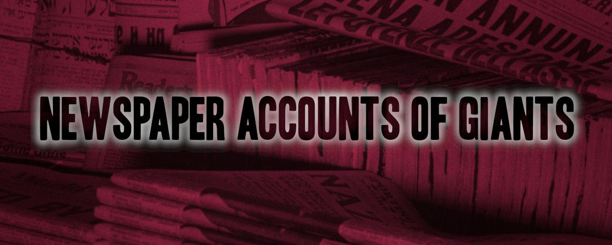 Newspaper Accounts Newspaper Accounts
