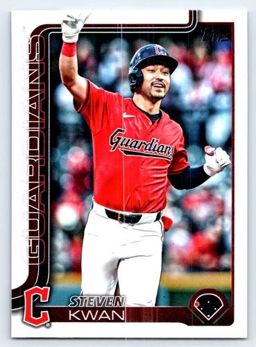 2025 Topps Series 2 #682 Steven Kwan Cleveland Guardians - Picture 1 of 2