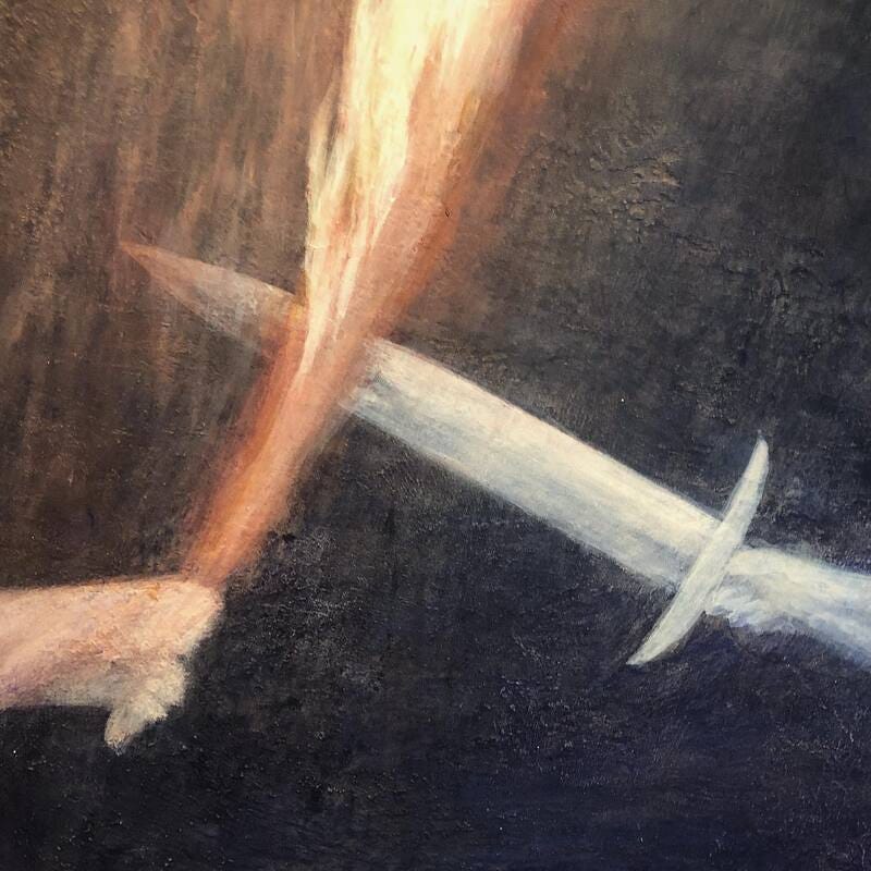 Sabian Symbols: A battle between the swords and the torches