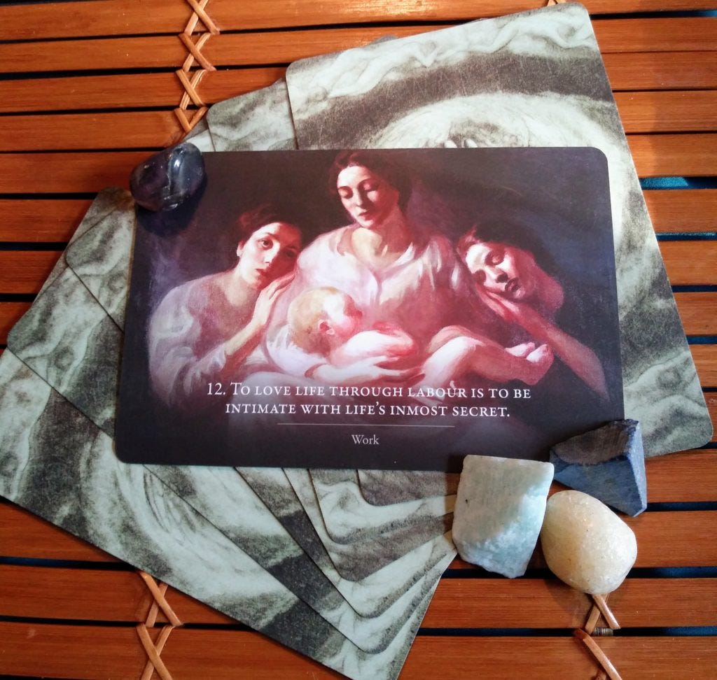 To Love Life through Labor, The Prophet Oracle Card To Love Life through Labor, The Prophet Oracle Card