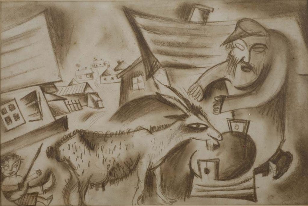 File:Issachar Ber Ryback - A jew with a goat.jpg - Wikimedia Commons