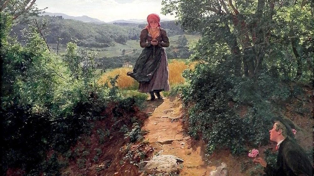 he Expected One,” a painting by Austrian painter Ferdinand Georg Waldmüller from 1860