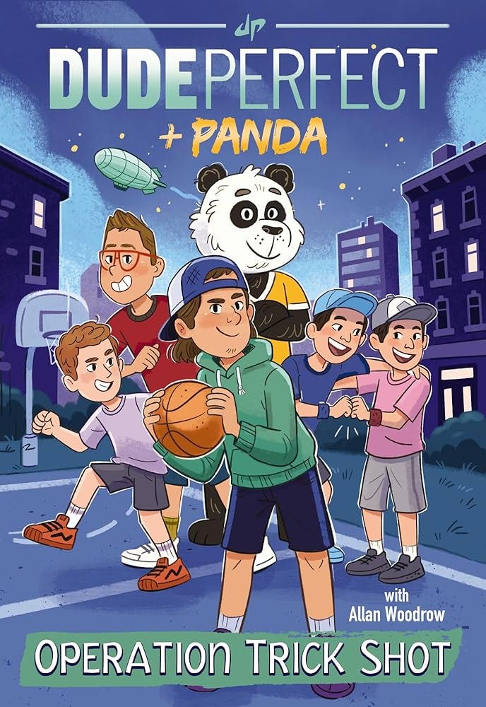 Operation Trick Shot (Dude Perfect + Panda): Dude Perfect, Woodrow, Allan, Kote, Genevieve: 9781400217106: Amazon.com: Books Operation Trick Shot (Dude Perfect + Panda): Dude Perfect, Woodrow, Allan, Kote, Genevieve: 9781400217106: Amazon.com: Books