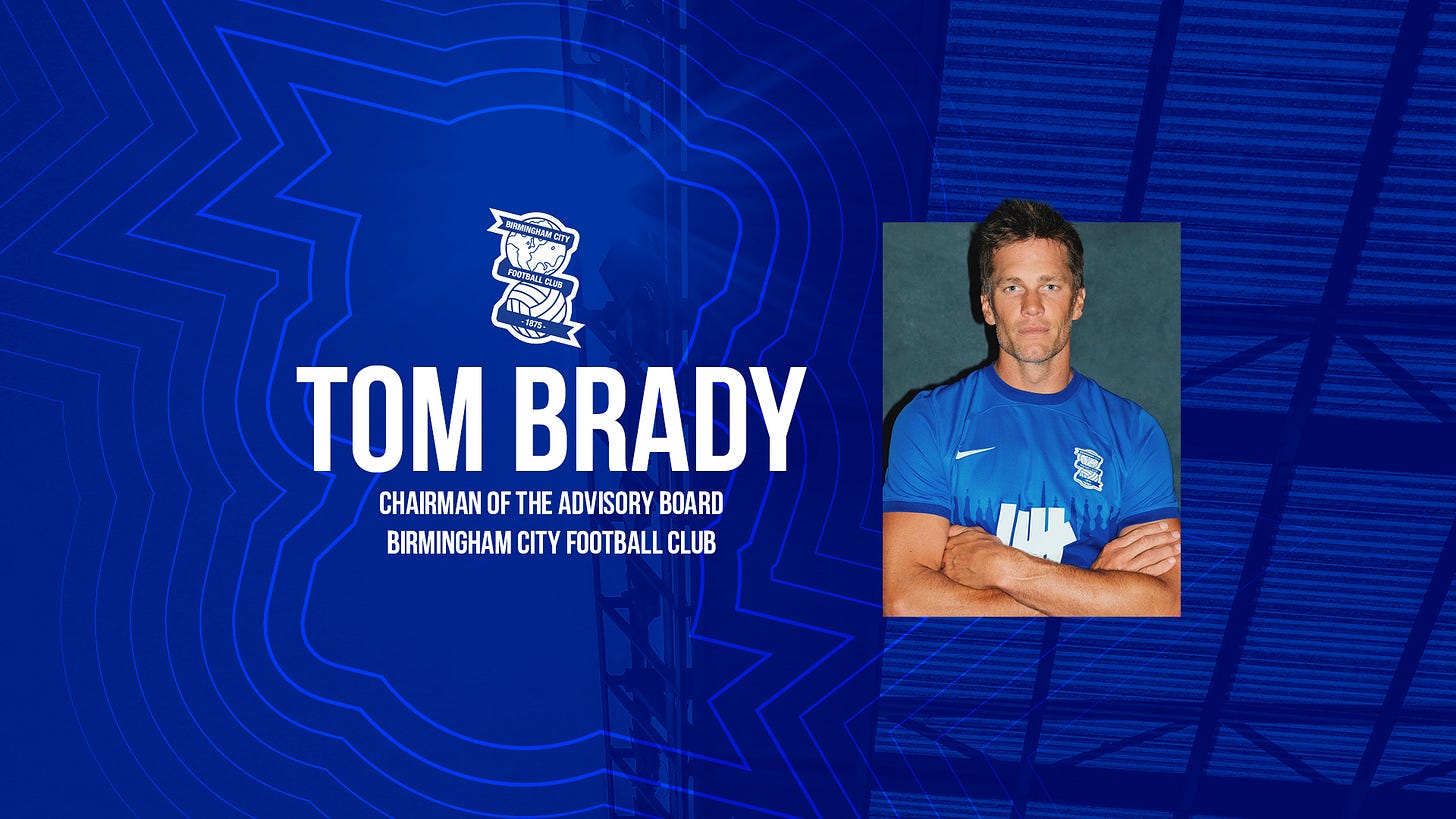 Tom Brady Invests in Birmingham City Football Club | Birmingham City  Football Club