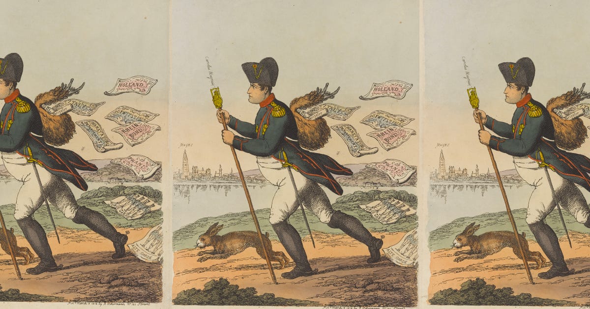 Head runner of runaways, from Leipzig Fair (1814) 