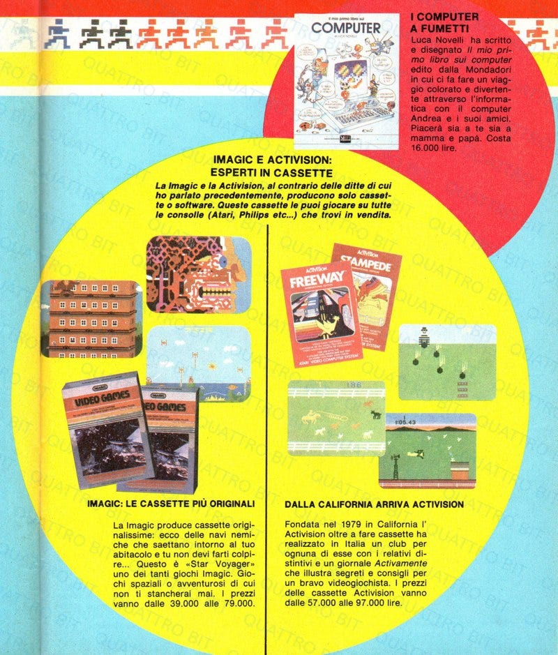 Box dedicato a Imagic e Activision