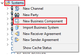 Create new Business Component in NWDS PI Explorer Create new Business Component in NWDS PI Explorer