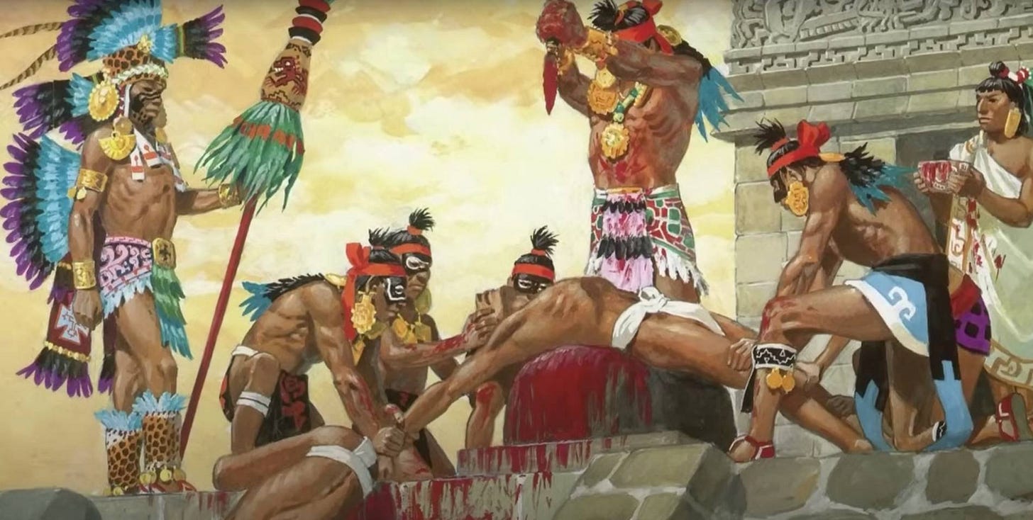 Aztec Heart Sacrifice: The Bloody Offering to the Gods