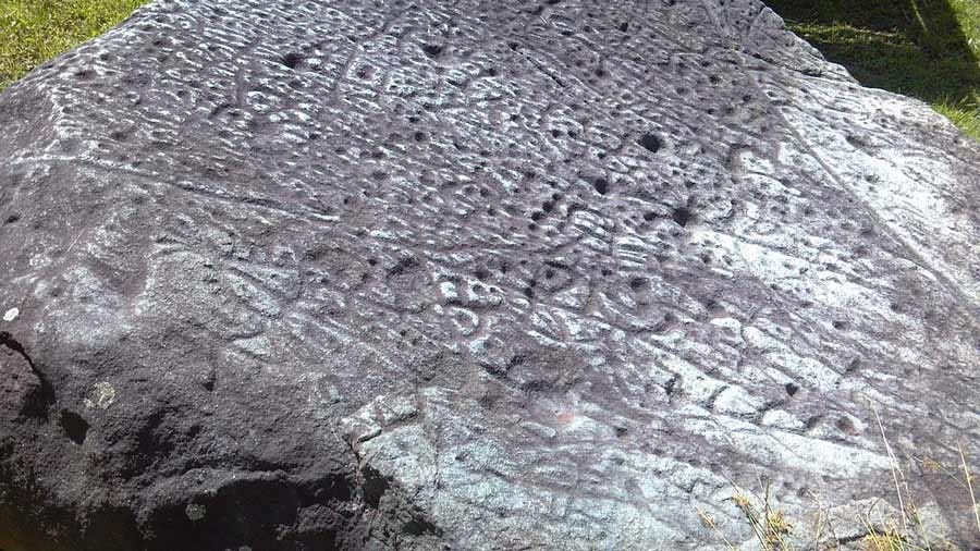 Judaculla Rock in Western North Carolina. Source: Onmountain / CC BY-SA 3.0