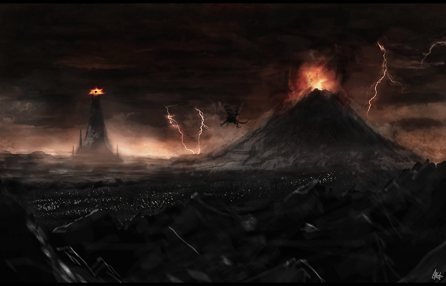 ArtStation - ... In the Land of Mordor where the Shadows lie.