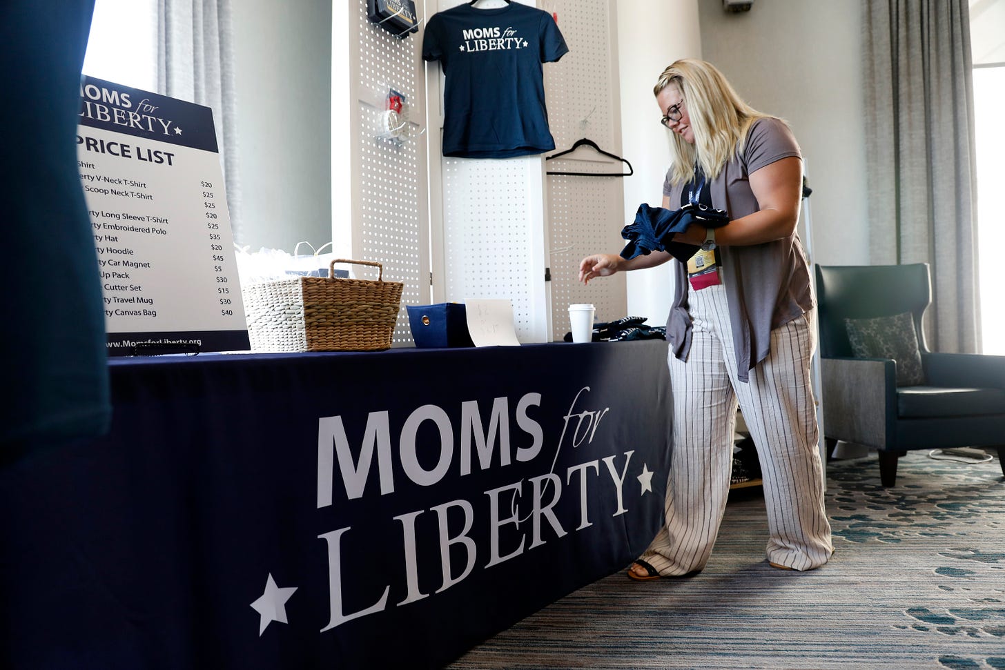 The inaugural Moms For Liberty Summit at the Tampa Marriott Water Street on July 15, 2022 in Tampa, Florida. (Photo by Octavio Jones/Getty Images.) The inaugural Moms For Liberty Summit at the Tampa Marriott Water Street on July 15, 2022 in Tampa, Florida. (Photo by Octavio Jones/Getty Images.)