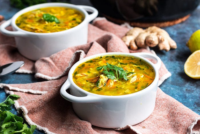 ginger turmeric chicken soup