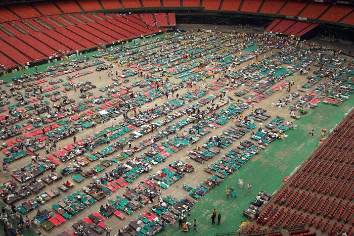 10 Years Since Katrina: When The Astrodome Was A Mass Shelter – Houston  Public Media