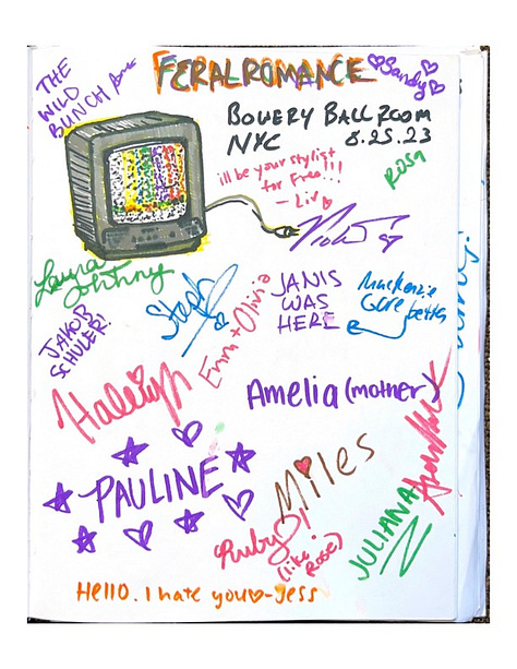 Selected images from Gooseberry's tour yearbook