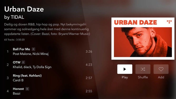 Audio playlist