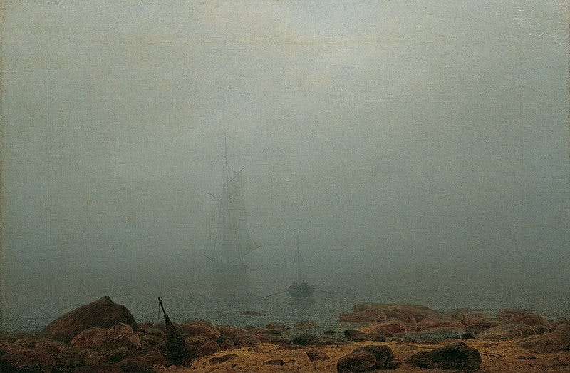 File:Caspar David Friedrich - Meeresstrand im Nebel (ca.1807).jpg