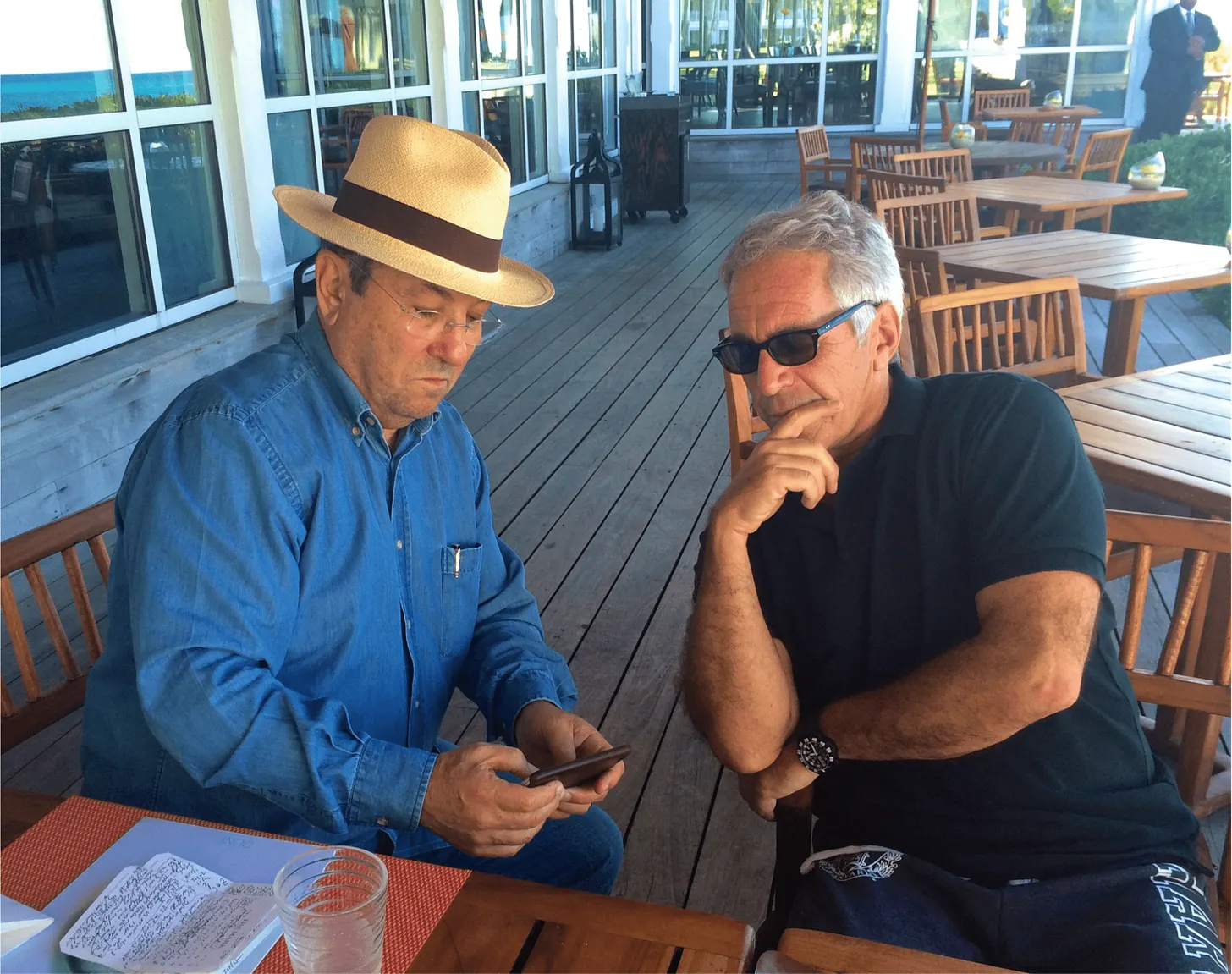 Ehud Barak and Jeffrey Epstein