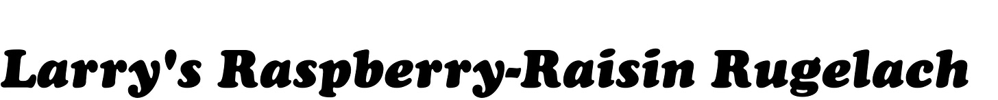 Larry's Raspberry-Raisin Rugelach