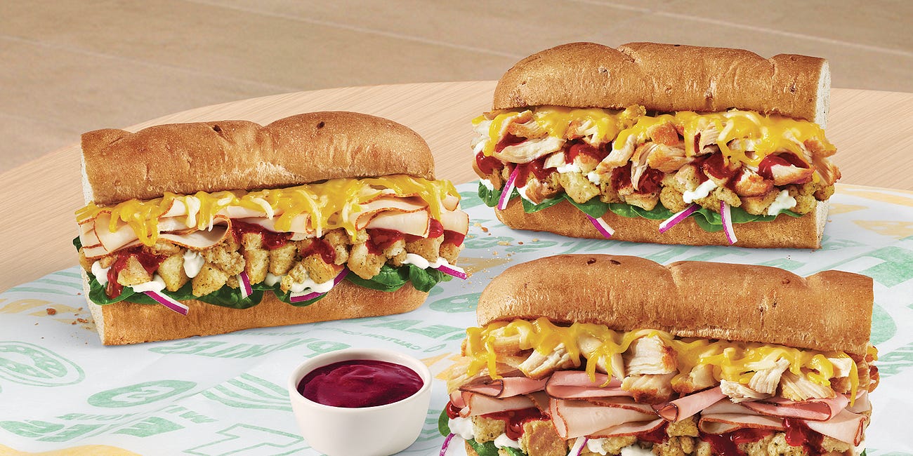 Subway has a new Thanksgiving-themed sandwich with a quirky name 🦃