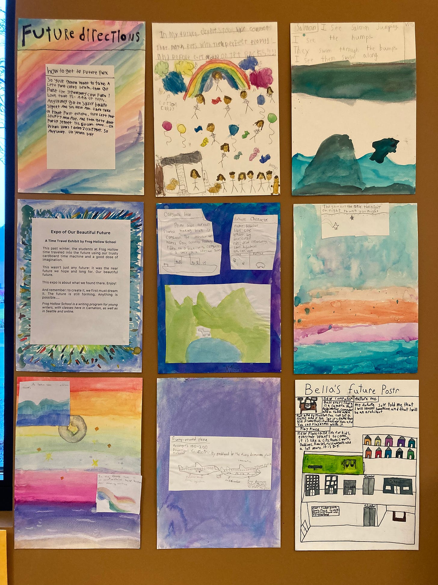 A mosiac of children's posters.