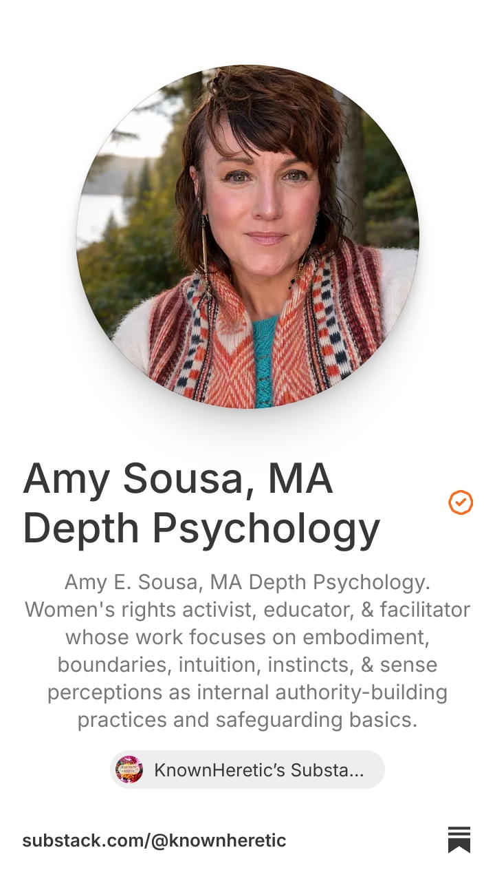 Amy Sousa, MA Depth Psychology | Substack