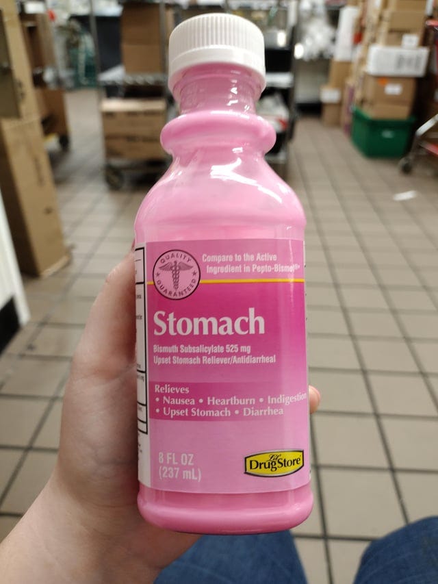 this off brand Pepto bismol is just called "stomach" : r/mildlyinteresting