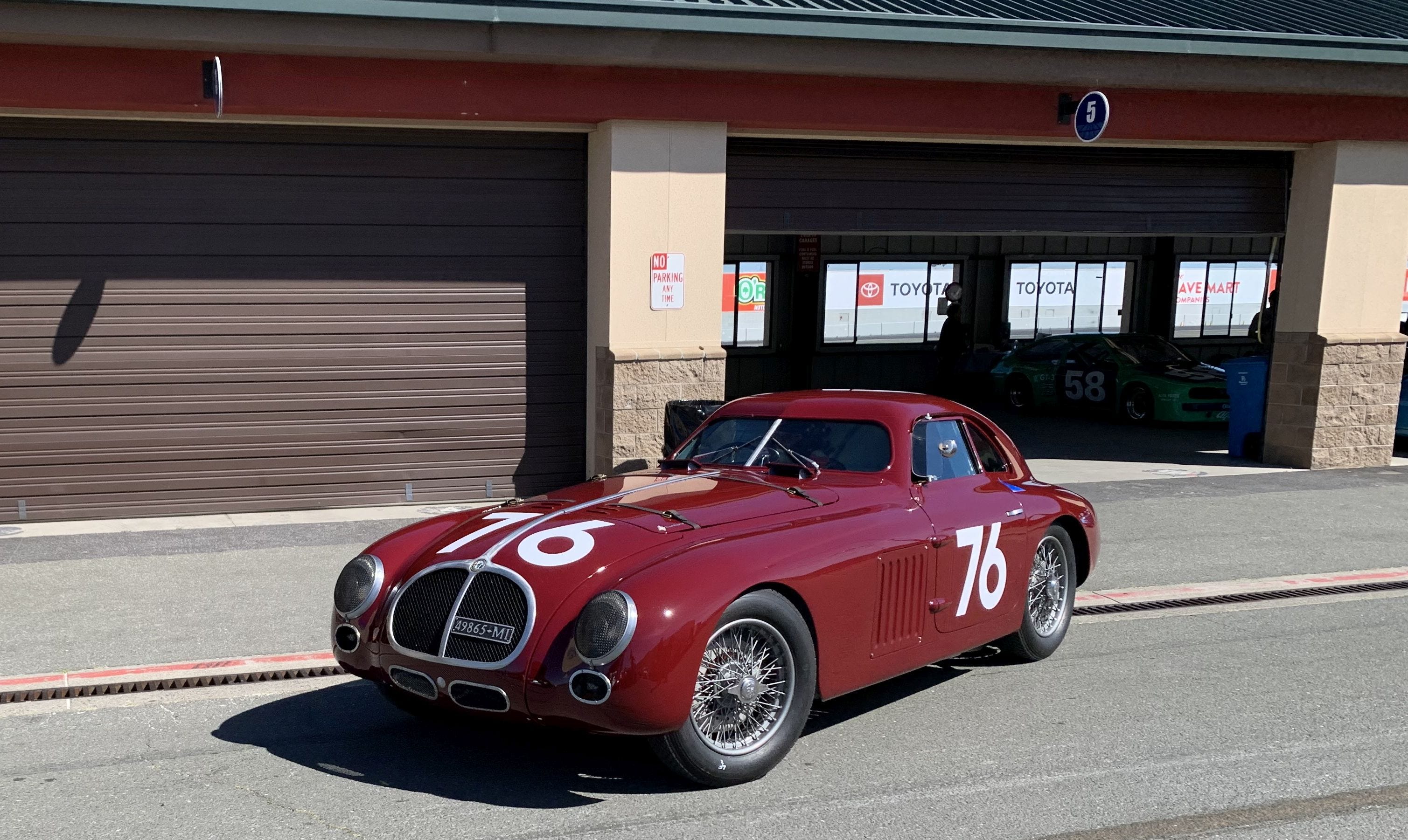 Rare 1939 Alfa Romeo takes to the track at Sonoma Raceway