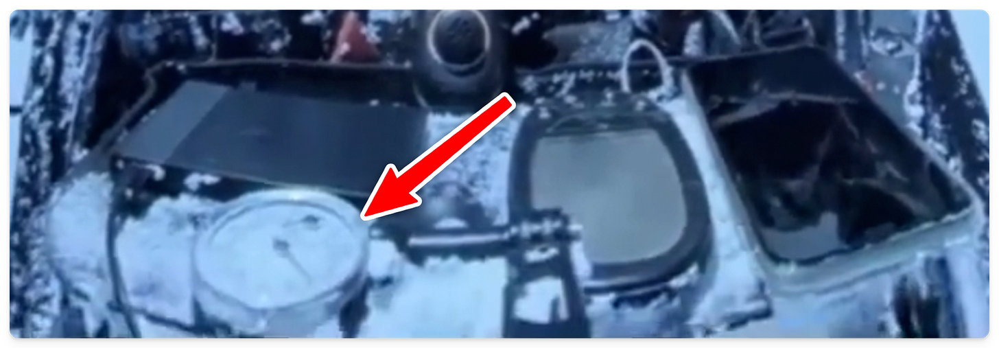 Metal altitude gauge