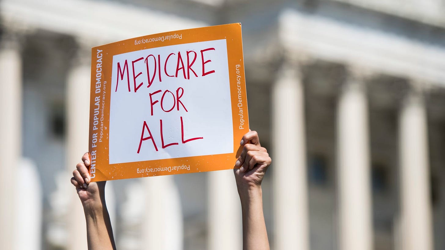 Progressive Democrats of America holds a news conference to announce the launch of a Medicare for All Caucus at the Capitol on Thursday, July 19, 2018. Progressive Democrats of America holds a news conference to announce the launch of a Medicare for All Caucus at the Capitol on Thursday, July 19, 2018.