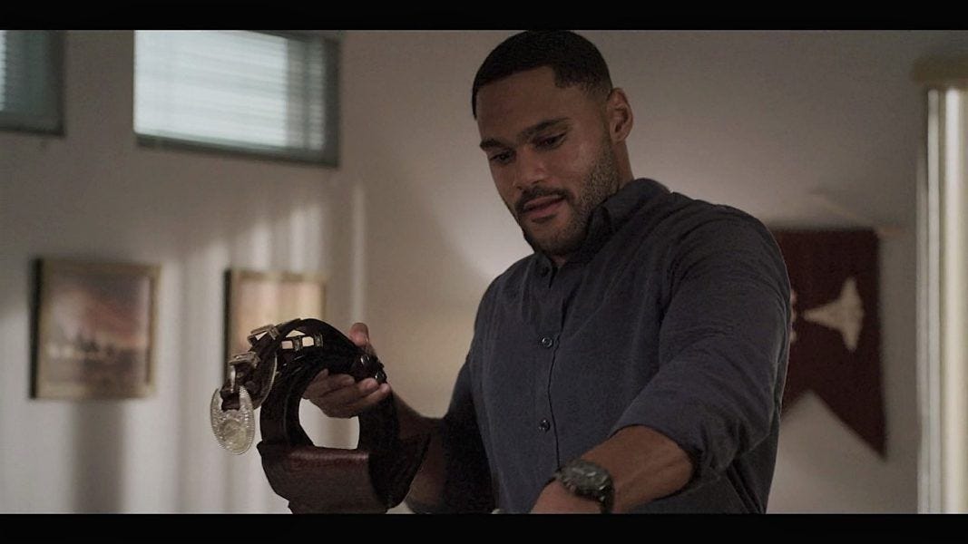 Trey actor just hoping to keep his acting job on Walker with another inane plot device. Trey actor just hoping to keep his acting job on Walker with another inane plot device.