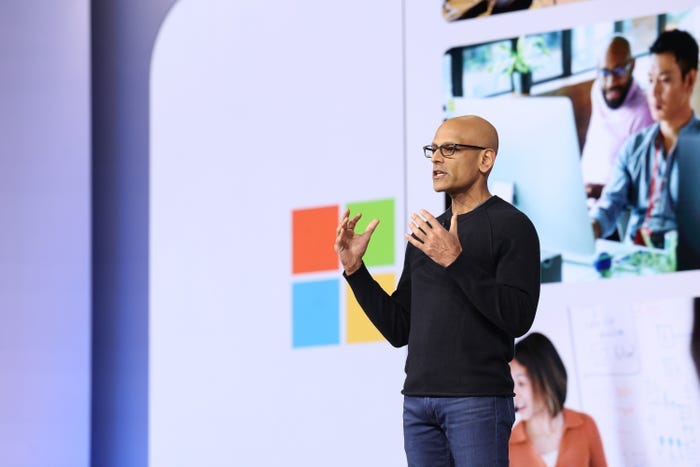 Jay Parikh at Microsoft Build. Jay Parikh at Microsoft Build.