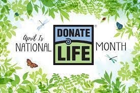 April is donate life month. Join the organ and tissue donor registry. April is donate life month. Join the organ and tissue donor registry.