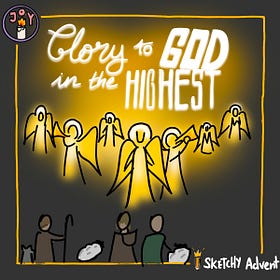 Sketchy Advent Week 3: Joy with the Shepherds 