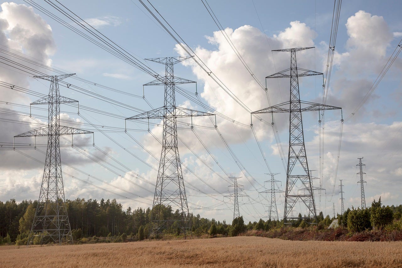 Free Power Lines Pylons photo and picture