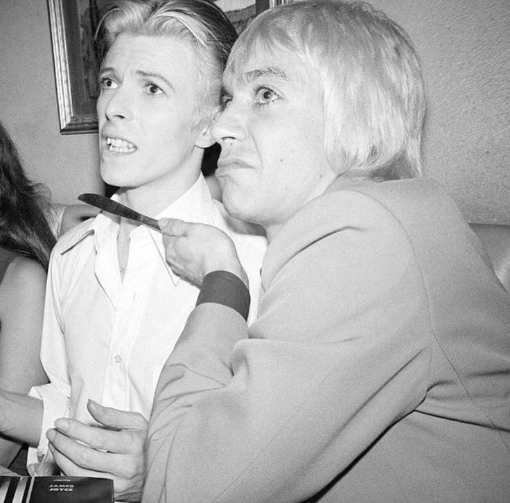Photo of David Bowie and Iggy Pop by Andrew Kent