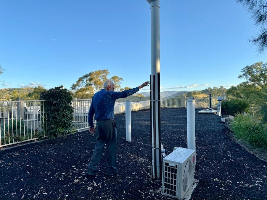 internet tower on roof internet tower on roof