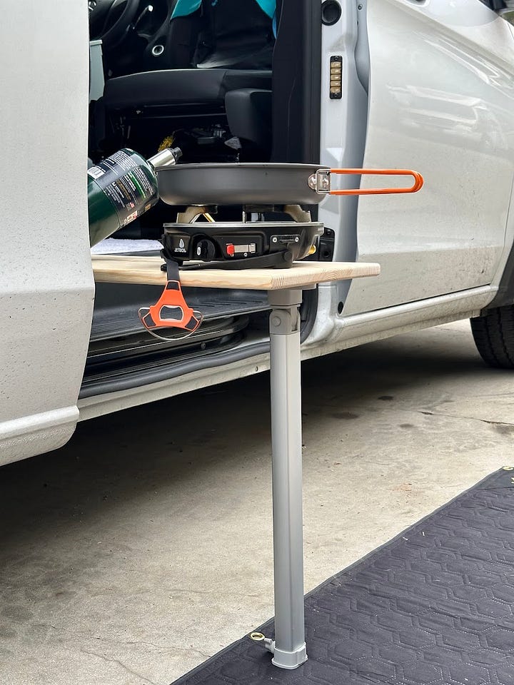 Pictures of the Metris camper van with all its upgrades, and from all angles.