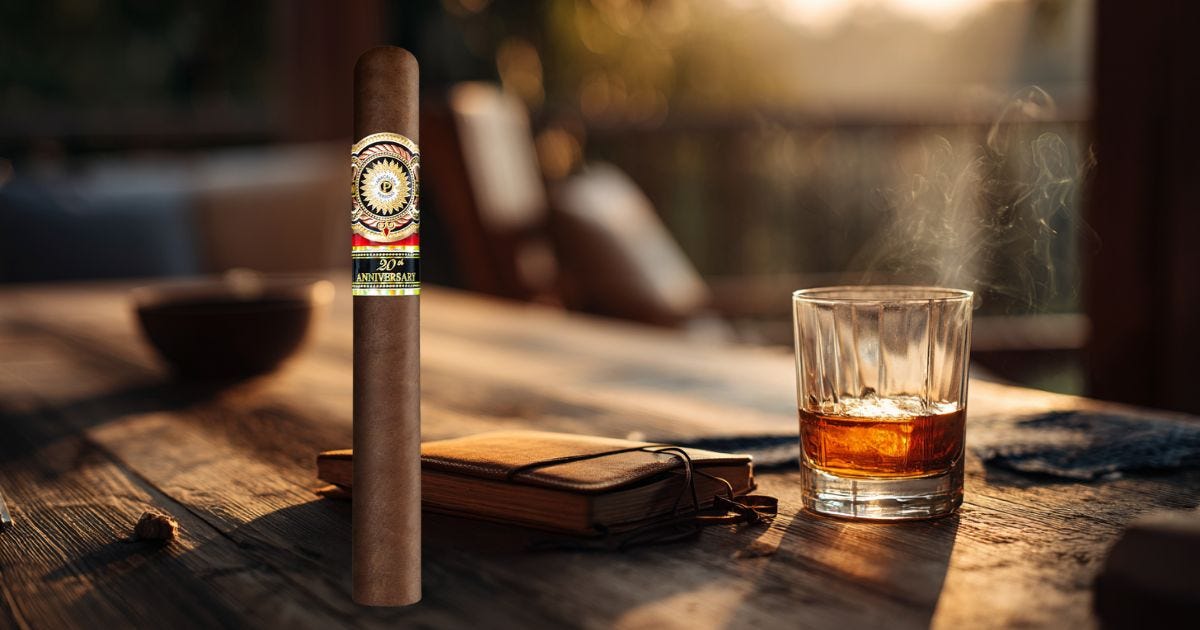 Golden-hour bourbon on a rustic deck – Perdomo cigar review atmosphere. Golden-hour bourbon on a rustic deck – Perdomo cigar review atmosphere.