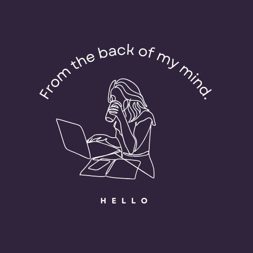 Hello, from the back of my mind.