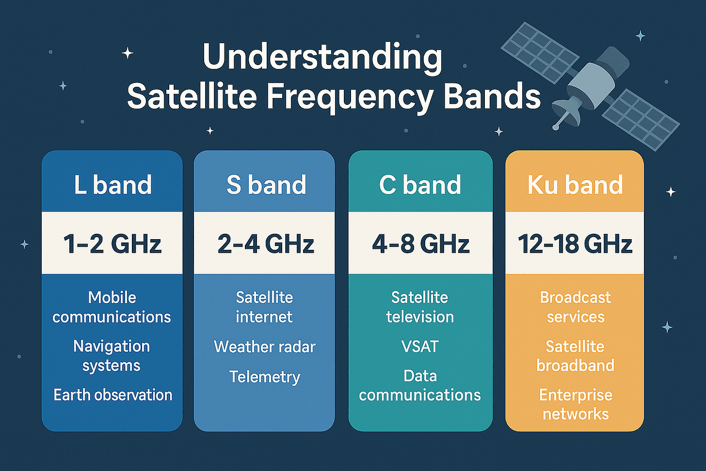 Understanding Satellite Frequency Bands: Easy Guide for 2025