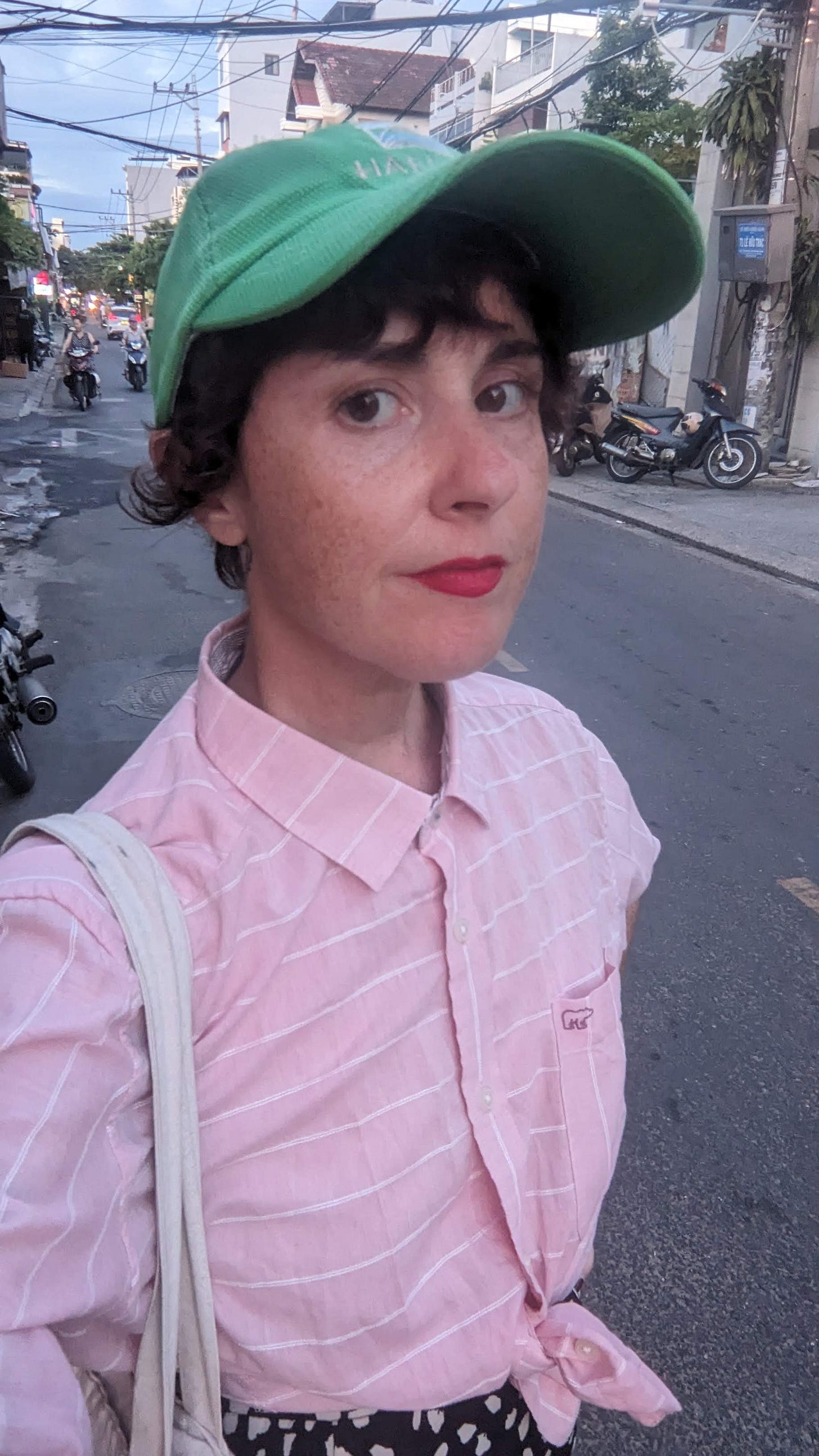 photo of jess in pink blouse photo of jess in pink blouse