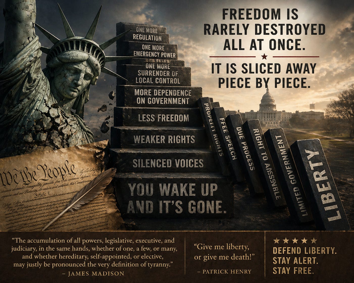 The Slow Fade of Freedom. History Doesn’t Repeat Itself—But It Rhymes. The Slow Fade of Freedom. History Doesn’t Repeat Itself—But It Rhymes.
