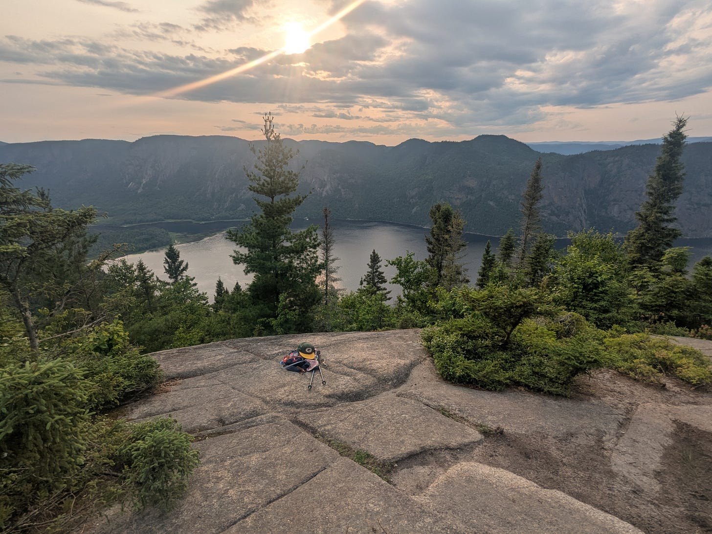 View of Giant's Causeway from Saguenay Provincial Park.