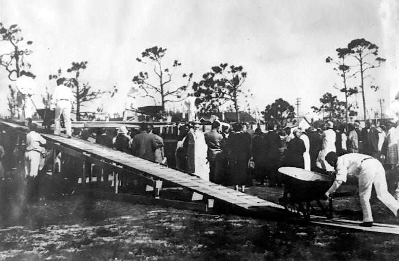 Figure 1: Combs Funeral home building Mausoleum in 1917 at Miami City Cemetery