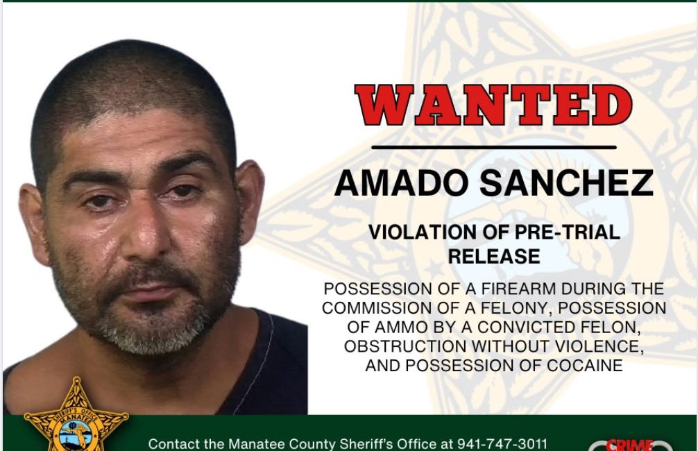 Manatee County Sheriff’s Office Seeks Public’s Help Locating Wanted Man