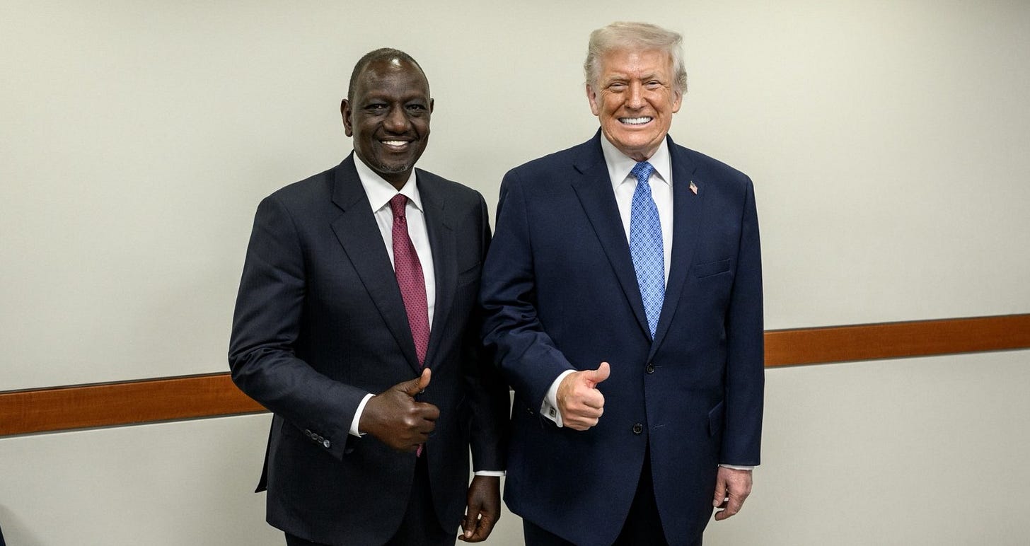 RUTO TRUMP THUMBS UP » Capital News