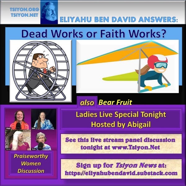 TSIYON NEWS - dead works v faith works