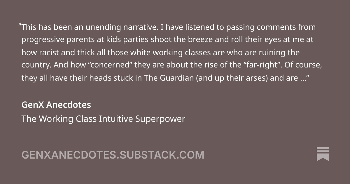 The Working Class Intuitive Superpower - GenX Anecdotes
